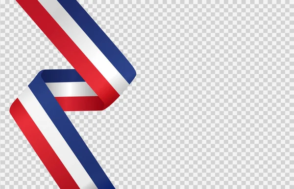 Маршируючий Прапор Франції Ізольований Пінгу Або Прозорому Тлі Символ Франції — стоковий вектор