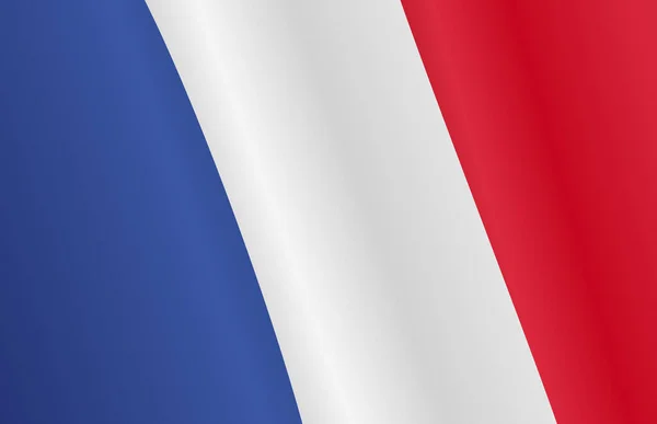 Κυματιστή Σημαία Της Γαλλίας Απομονωμένη Png Διαφανές Φόντο Σύμβολο Της — Διανυσματικό Αρχείο