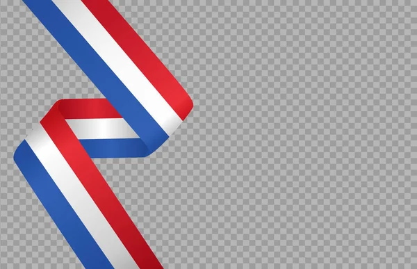 Sventolando Bandiera Dei Paesi Bassi Isolato Png Sfondo Trasparente Simbolo — Vettoriale Stock