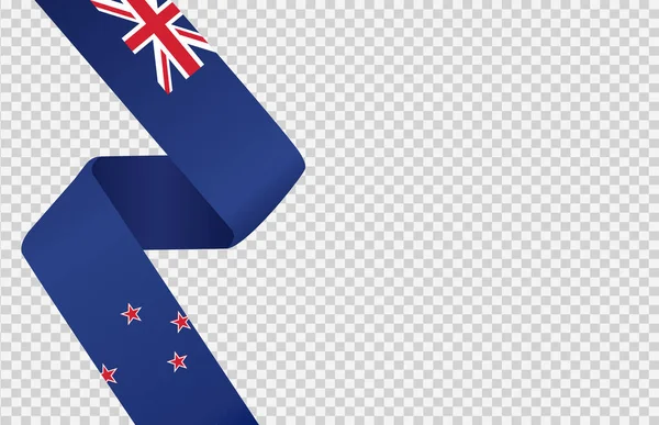 뉴질랜드의 웨이브 Waving Flag Png Transparent Background Symbol New Zealand — 스톡 벡터