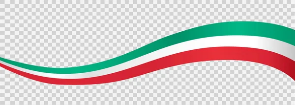 İtalya 'nın dalgalı bayrağı png veya şeffaf arkaplanda izole edilmiş, İtalya Sembolü, afiş, kart, reklam, tanıtım, vektör illüstrasyonu birinci altın madalya sahibi ülke