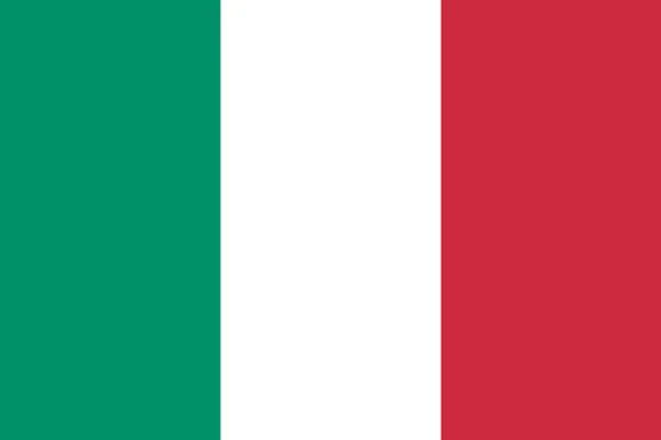 Italia Bandiera Colore Forma Standard Simboli Italia Modello Banner Carta — Vettoriale Stock