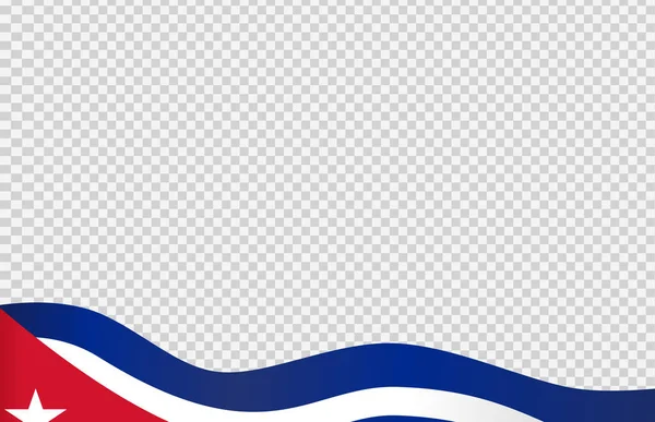 쿠바의 웨이브 Waving Flag Png Transparent Background 쿠바의 Symbol Cuba — 스톡 벡터