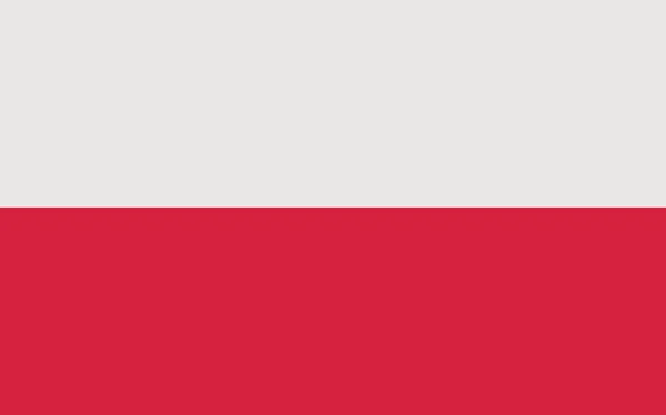 Polonia Bandiera Colore Forma Standard Simboli Della Polonia Modello Banner — Vettoriale Stock