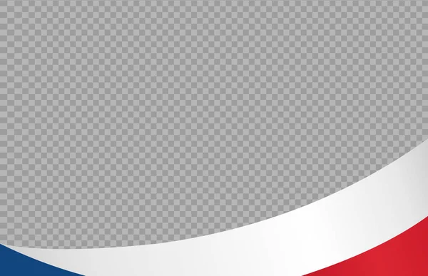 Viftande Flagga Tjeckien Isolerad Png Eller Transparent Bakgrund Symbol För — Stock vektor