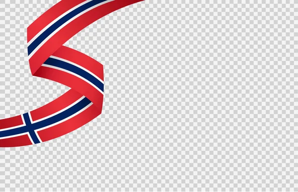 Vlajka Norska Izolované Png Nebo Transparentní Pozadí Symbol Norska Šablona — Stockový vektor