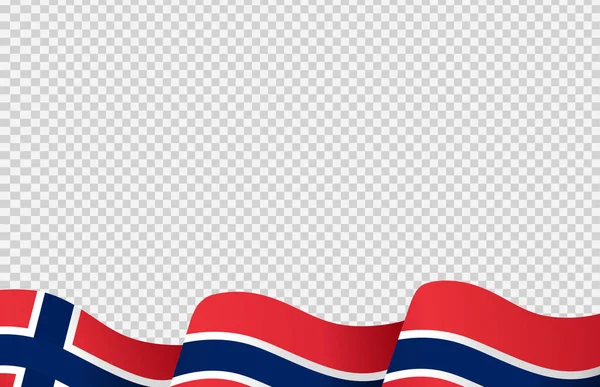 Drapeau Norvège Isolé Sur Fond Png Transparent Symbole Norvège Modèle — Image vectorielle