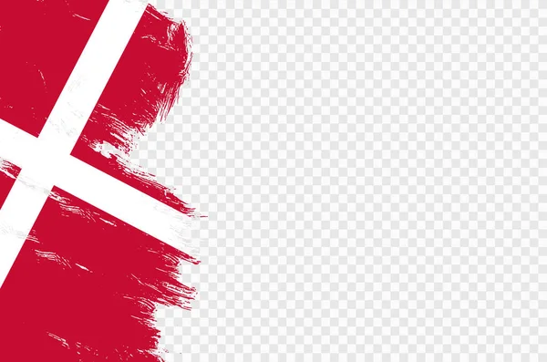 Σημαία Δανίας Βαφή Πινέλο Υφή Απομονώνονται Png Διαφανές Φόντο Σύμβολο — Διανυσματικό Αρχείο