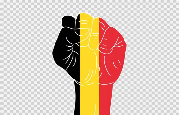 Βέλγιο Σημαία Χρώματος Χέρι Απομονώνονται Png Διαφανές Φόντο Σύμβολα Του — Διανυσματικό Αρχείο