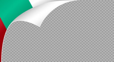 Kıvrımlı Bulgaristan bayrağı png veya şeffaf arkaplanda izole edilmiş, Bulgaristan Sembolleri afiş, kart, reklam, dergi, vektör, üst düzey altın madalyalı spor ülkesi