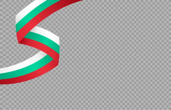 Flaga Machająca Bułgarią Izolowana Png Lub Przezroczystym Tle Symbol Bułgarii — Wektor stockowy