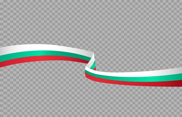 Bandera Ondeando Bulgaria Aislado Png Fondo Transparente Símbolo Bulgaria Plantilla — Archivo Imágenes Vectoriales