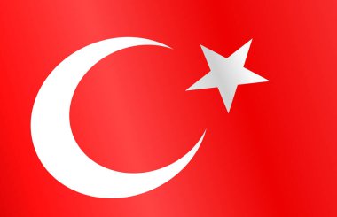 Türkiye 'nin dalgalı bayrağı png veya şeffaf arkaplanda izole edilmiş, Türkiye Sembolü, afiş, kart, reklam, tanıtım, vektör illüstrasyonu birinci altın madalya sahibi ülke