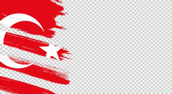 Σημαία Τουρκίας Βούρτσα Χρώματος Υφή Απομονωμένη Png Διαφανές Φόντο Σύμβολο — Διανυσματικό Αρχείο