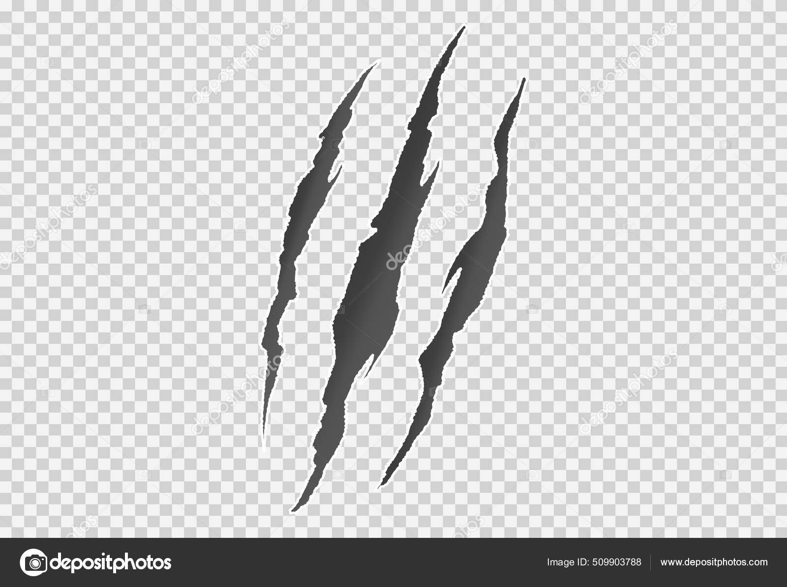Monster Scratch Isolated Png Transparent Background Halloween Party Texture  Element Stock Vector Image by © #509903788