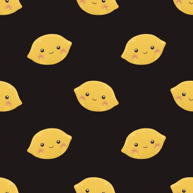 Çocuklar için limonlu şirin desen