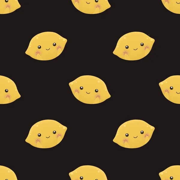 Çocuklar için limonlu şirin desen
