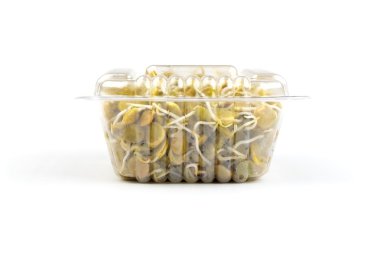 Mercimek plastik bir kutu içinde