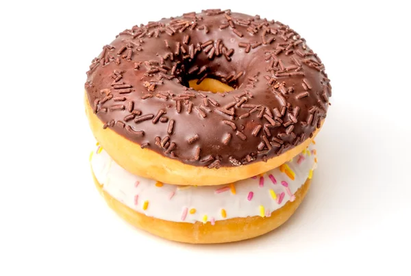 Donuts geïsoleerd op wit — Stockfoto