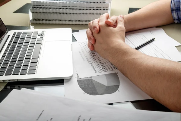 Lavorare in un home office — Foto Stock