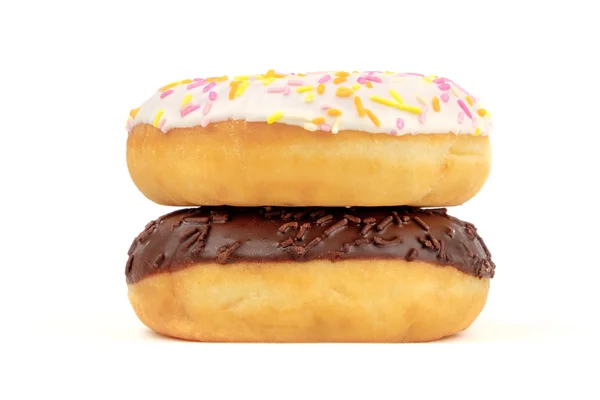 Donuts geïsoleerd op wit — Stockfoto