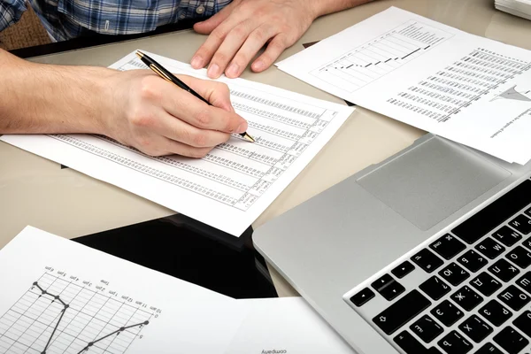 Lavorare in un home office — Foto Stock