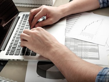 Bir ev ofis çalışma