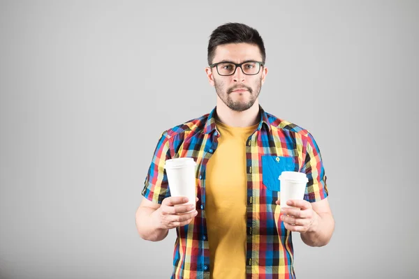 Handsome man with coffee