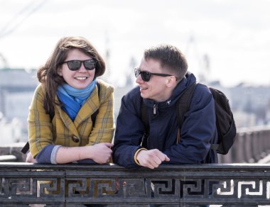 Güzel çift gülümseme