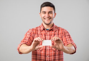 adam gösteren boş kartvizit