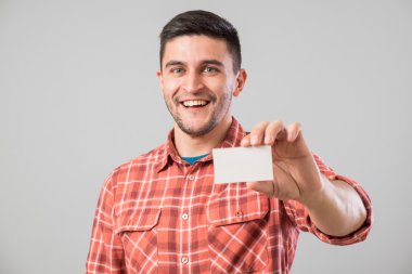 adam gösteren boş kartvizit