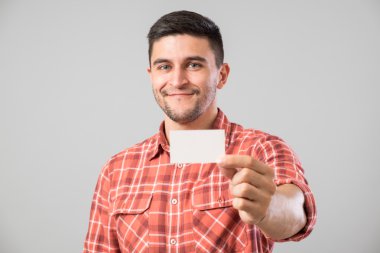 adam gösteren boş kartvizit