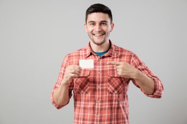 adam gösteren boş kartvizit