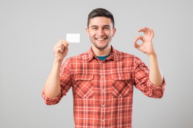 adam gösteren boş kartvizit