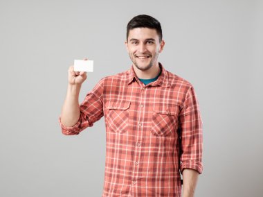 adam gösteren boş kartvizit