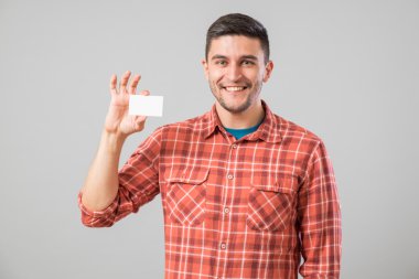 adam gösteren boş kartvizit