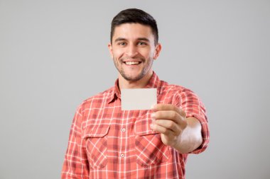 adam gösteren boş kartvizit