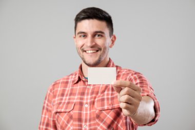 adam gösteren boş kartvizit