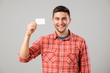 adam gösteren boş kartvizit