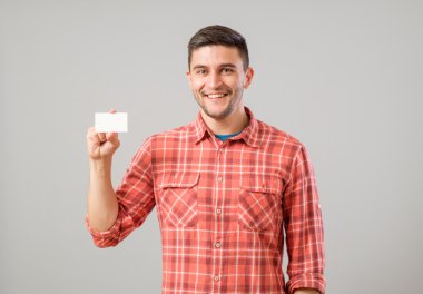 adam gösteren boş kartvizit