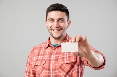 adam gösteren boş kartvizit