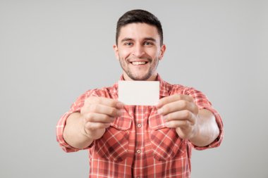 adam gösteren boş kartvizit