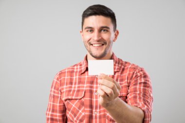 adam gösteren boş kartvizit