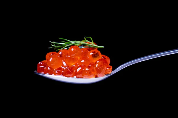 Röd kaviar isolerade — Stockfoto