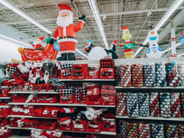 Toronto Ontario Kanada Kasım 2020 Walmart Alışveriş Merkezinde Noel Bayramı — Stok fotoğraf