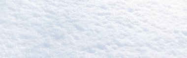 White snow winter texture. Christmas holiday background. Seasonal fresh white color snow nature backdrop wallpaper. Crisp shiny textured snow on sunny day outdoor. Web banner header.  clipart