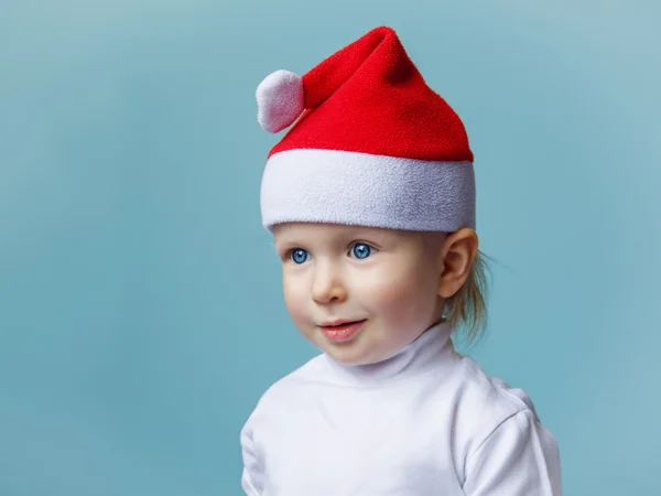 Baby in Santa hat New Year 2015 — Stock Photo, Image