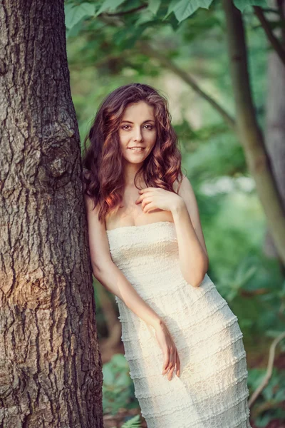 Portrait of caucasian young girl woman — Stock Photo, Image