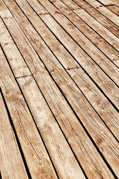 Vertical wooden planks fence boardwalk — Stock Photo, Image