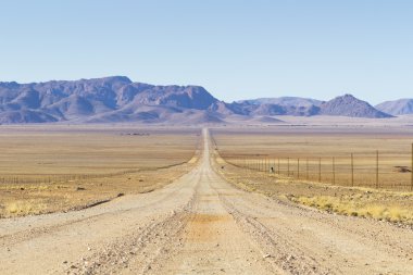 D707, tras Dağları, Namibya doğal yol